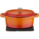 Mini cocotte - gsw - 718356 - fonte dacier massive - induction - orange