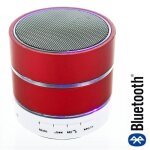 Mini enceinte bluetooth rouge - samsung galaxy express i8730 - sans fil - batterie - 6x6x5cm