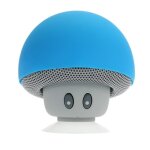 Mini enceinte bluetooth sans fil mushroom champignon ventouse bleu