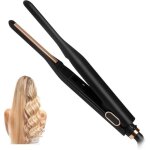 Mini fer � lisser lisseur 2 en 1 portable l�ger de voyage pour cheveux courts pixies frange barbe & petites ...