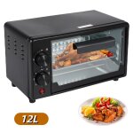 Mini four electrique 12l 600w four multifonction avec plaques de cuisson 100 - 250? air chaud � 360 degr�s ...