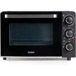 Mini four �lectrique domo do807go - 20 l - noir - chaleur haut et bas - minuterie 120 min - 1300w