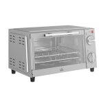 Mini - four �lectrique - ideko - 9l - temp�rature r�glable 100 - 230 �c - minuteur 60 mins - argent