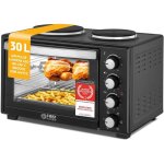 Mini - four multifonction 30l - woopso - 3200 w - 6 modes de chauffage - 230�c max - plaques de cuisson ...