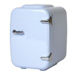 Mini frigo de chambre 4l - flamingueo - fonction chaud / froid - bleu
