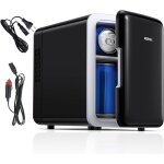 Mini frigo de chambre 6l / 9 canettes petit frigo portable 240v / 12v mode silencieux fonction chaud ...