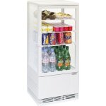Mini frigo vitrine rfrigre  poser - casselin - 78 litres - blanc - froid ventil
