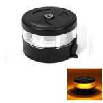 Mini gyrophare autonome  led orange sans fil batterie fixation magntique flash et rotation homologu ...