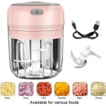 Mini hachoir électrique - marque - modèle - 30 w - 250ml - rose Mini hachoir électrique - marque - modèle - 30 w - 250ml - rose