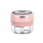 Mini hachoir �lectrique sans fil - mlbq - rose - 100ml - lame en acier inoxydable - portable - �tanche ...