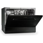 Mini lave vaisselle 6 couverts - klarstein amazonia 6 - pose libre avec 6 programmes - noir Mini lave vaisselle 6 couverts - klarstein amazonia 6 - pose libre avec 6 programmes - noir