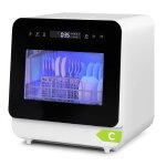 Mini lave - vaisselle pose libre 4 couverts 6 programmes fonction de s�chage r�servoir deau 5l 45 cm