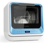 Mini lave vaisselle sans raccordement - klarstein - lave - vaisselle pose libre 2 couverts - 6 programmes ...