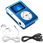 Mini lecteur baladeur ecran lcd mp3 sport lecteur bleu