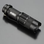Mini led lampe de poche cree q5 1200lm lampe de torche rechargeable mise au point rglable zoomable 3 ...