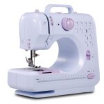 Mini machine � coudre portable �lectrique de m�nage 12 points 2 vitesses avec p�dale parfaite pour les ...