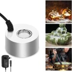 Mini machine � fum�e - n�buliseur � ultrasons - 350 ml / h - acier inoxydable - silencieuse - humidificateur ...