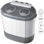 Mini machine  laver portable camping 3kg lavage 1kg centrifugeuse 2 compartimen briebe wm1140 190 w ...