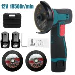 Mini meuleuse dangle sans fil puissance de 600 w vitesse de 19�500 tr / min disque de coupe de 75 mm