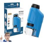 Mini microscope pour enfants avec led 60x - 120x microscope de poche portable kit scientifique �ducatif ...