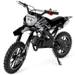 Mini moto cross thermique moto enfant voltouri 49cc 35km / h 75kg noir