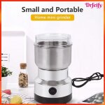 Mini moulin � �pices �lectrique - akozon - mini broyeur - lame inox - 100 - 200w - argent