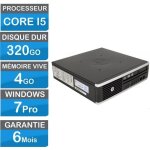Mini pc bureau hp compaq elite 8300 usdt / core i5 - 3570s 3. 10 ghz / 320go / 4 go ram / win7 / garantie ...