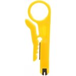 Mini pince � d�nuder jaune pour c�ble r�seau utp stp 110 blocs cat. 5 & 6 rj45 rj11 avec coupe - fil ...