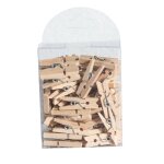 Mini pince a linge bois x50