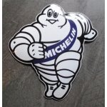 Mini plaque emaill�e michelin man bibendum tole email garage