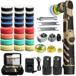 Mini polisseuse sans fil - 6 vitesses r�glables - 2 batteries - 2500 - 6000 rpm - outils polissage - ...