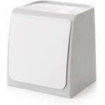 Mini poubelle murale sans per�age cuisine / sdb / bureau gris label