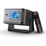Mini projecteur portable - trahoo - 4k 8k pris en charge - 1080p natif - 600 lumens ansi - wifi 6 - bluetooth ...
