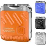 Mini rasoir �lectrique homme orange - 1 pi�ce orange universel - rasoir homme voyage valise design compact ...