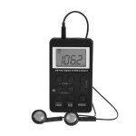 Mini rcepteur de radio de poche stro  2 bandes am / fm avec cran lcd couteurs et batterie rechargeable ...