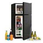Mini r�frig�rateur combin� - rolipo - 60l avec cong�lateur 22l - pose libre - silencieux 45db - 425x445x875 ...