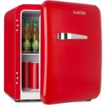 Mini - rfrigrateur klarstein audrey rouge - 48l - design annes 50 - classe a + - 2 clayettes