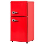 Mini rfrigrateur rtro 60 l combinaison conglateur - 27c - 13c lumires led qualit nergtique ...