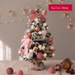 Mini sapin de nol - rose - 45cm - artificiel - bureau - dcoration de fte