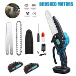 Mini scie � cha�ne sans fil 6 pouces scie �lectrique scie � cha�ne avec batterie 2x3. 0ah petits outils ...