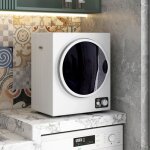 Mini s�che - linge 4 kg - 49x405x60 cm - 850w avec 4 programmes et st�rilisation 65�c - blanc
