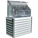 Mini serre de jardin adossable simple stretto 62x120 cm - blanc Mini serre de jardin adossable simple stretto 62x120 cm - blanc