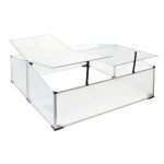 Mini serre jardin double aluminium et polycarbonate 100 x 120 x 40 cm ouverture par