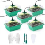 Mini serre pour plantes avec lampe 5 pices serre semis de culture avec contrleur de synchronisation ...