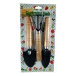 Mini set de jardinage 3 outils de jardin potager bonsai rteau griffe pelle
