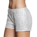 Mini short sequins argent - boland - taille m - pour déguisement disco music - hall ou fête de 1er de ... Mini short sequins argent - boland - taille m - pour déguisement disco music - hall ou fête de 1er de ...