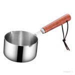 Mini  soupe en acier inoxydable 304 avec manche en bois casserole  lait petite casserole pour faire ...