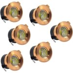 Mini spots encastrables led - mich - lot de 6 - 3 w - blanc chaud - noir - diam�tre ext�rieur 38 mm