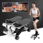 Mini stepper powersteps avec extenseurs - fitness - mixte - noir - 100kg
