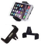 Mini support telephone voiture grille daération noir universel pour smartphone de 3. 5 a 6. 0 pouce Mini support telephone voiture grille daération noir universel pour smartphone de 3. 5 a 6. 0 pouce
